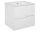 Waschplatz TERRIACA 60cm breit | Zierblende weiß | weiß-hochglanz