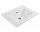 Waschplatz TERRIACA 60cm breit | Zierblende weiß | weiß-hochglanz