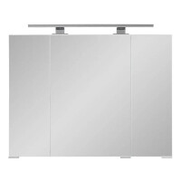 Badset TERRIACA 80cm 3-tlg. | Zierblende eiche | weiß-