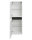 Midischrank TERRIACA 105cm | Zierblende anthrazit | weiß-hochglanz