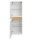 Midischrank TERRIACA 105cm | Zierblende eiche | weiß-hochglanz