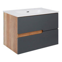 Waschplatz TERRIACA 80cm breit | Hochgla gallery
