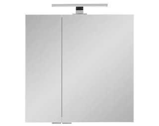 Badezimmer Spiegelschrank TERRIACA 60cm | 2-türig mit LED | weiß