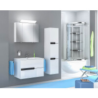 Badezimmer Spiegelschrank TERRIACA 60cm | 2-türig mit L