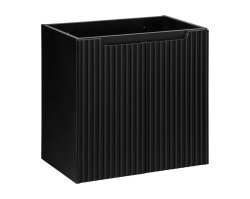 Badezimmer Waschplatz ILUNA Black 60cm mit Türen | zum Unterbau inkl. Oberplatte | schwarz