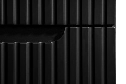 Badezimmer Waschplatz ILUNA Black 60cm mit Türen | zum Unterbau inkl. Oberplatte | schwarz