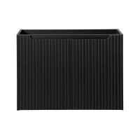 Bad Waschplatz ILUNA Black 80cm mit Türen | zum Unterba