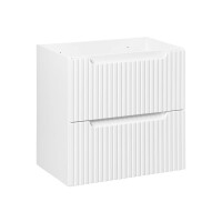 Bad Waschplatz ILUNA White 60cm Schubladen | zum Unterbau...