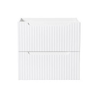 Bad Waschplatz ILUNA White 60cm Schubladen | Einbaubecken wh