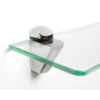 Glasregal 40x10cm Sicherheitsglas ESG | Klarglas poliert 3