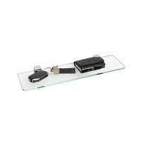 Glasregal 40x10cm Sicherheitsglas ESG | Klarglas poliert 5