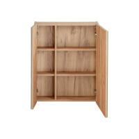 Bad-Set CAPRI 60cm 3-tlg. | Aufsatz-Becken weiß | schw