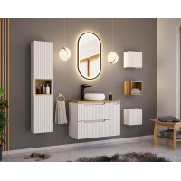 Badezimmer Hängeschrank ILUNA White 30 x 30cm 1-tü