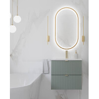 Badezimmer Waschplatz LINETTE 60cm mit Türen | zum Unte