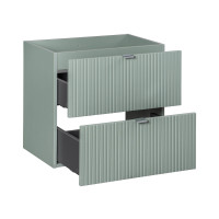 Doppelwaschplatz LINETTE 120cm Schubfächer | Becken wei