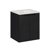 Bad Waschplatz ILUNA Black 50cm mit T&uu gallery