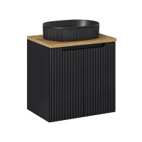 Bad Waschplatz ILUNA Black 60cm mit