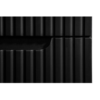 Bad Waschplatz ILUNA Black 50cm Schubfach | zum Unterbau OAK