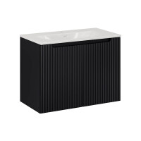 Bad Waschplatz ILUNA Black 80cm mit T&uu gallery