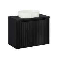Bad Waschplatz ILUNA Black 80cm mit T&uu gallery