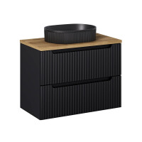 Bad Waschplatz ILUNA Black 80cm Schubfac gallery