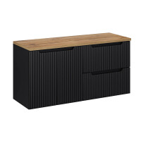 Bad Waschplatz ILUNA Black 120cm Schübe...