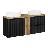 Bad Waschplatz ILUNA Black 140cm Schub & gallery