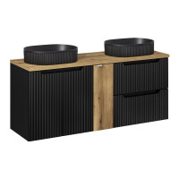 Bad Waschplatz ILUNA Black 140cm Schub & gallery