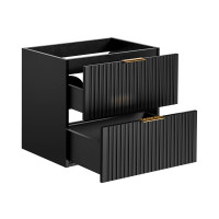 Badezimmer Waschplatz Blackened 60cm | Becken Cloud wht | sc