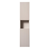 Bad Hochschrank ILUNA Cashmere | 140cm hoch 2-türig | K