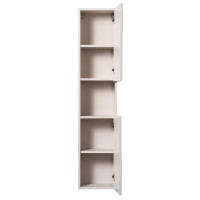Bad Hochschrank ILUNA Cashmere | 140cm hoch 2-türig | K
