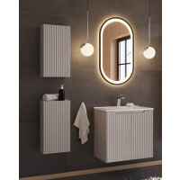 Bad Ansatzschschrank ILUNA Cashmere  | 30cm 1-türig | K