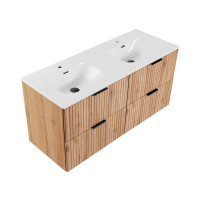 Einbau-Waschbecken "Rose Noir" 120cm Doppel | Kera