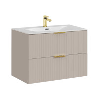 Einbau-Waschbecken "Rose Blanc" 80cm | Keramik | w