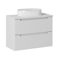 Bad Waschplatz ILUNA White 80cm Schublad gallery