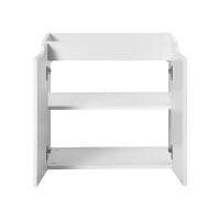 Bad Waschplatz ILUNA White 60cm mit Türen | mit Einbaub