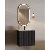 Bad-Set ILUNA Black 60cm Schubladen | 2- gallery