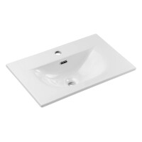 Bad-Set ILUNA Black 60cm Schubladen | 2-tlg Einbaubecken | s
