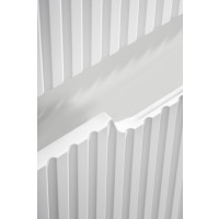 Badezimmer Seitenschrank ILUNA White 40cm | mit Wäschek