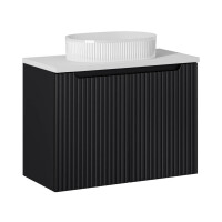 Bad Waschplatz ILUNA Black 80cm mit T&uu gallery