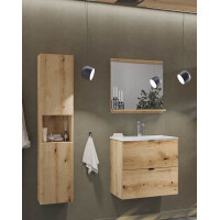 Bad Waschplatz ILUNA Oak 50cm Türen | zum Unterbau | ei