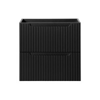 Bad Waschplatz ILUNA Black 140cm Schübe & Türe