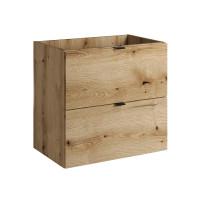 Bad-Set ILUNA Oak 60cm Schubladen | 6-tlg Einbaubecken | eic