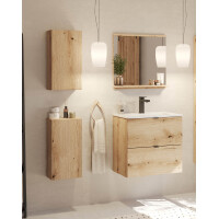 Bad Seitenschrank ILUNA Oak 30cm 1-türig | Eiche 4