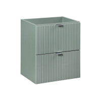 Bad-Set Waschplatz LINETTE 80cm Schublade | 3-tlg Becken bla