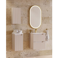 Badezimmer Spiegel ILUNA 50cm x 90cm mit LED Beleuchtung | g