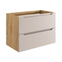 Bad-Set OZEAN Achat 80cm Schubladen | 5-tlg Einbaubecken...