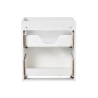 Bad Waschplatz ILUNA White 50cm Schubfach | zum Unterbau oak