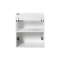 Bad Waschplatz ILUNA White 50cm mit Türen | mit Einbaub