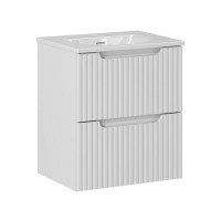 Bad Waschplatz ILUNA White 50cm Schubfac gallery